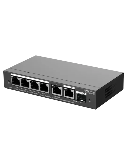 Reyee Switch PoE Cloud - 4 Puertos PoE + 2 Puertos Rj45 + 1 SFP Combo