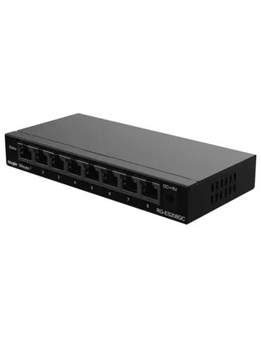 Reyee Switch Cloud - 8 puertos RJ45 Gigabit - Velocidad de puertos 10/