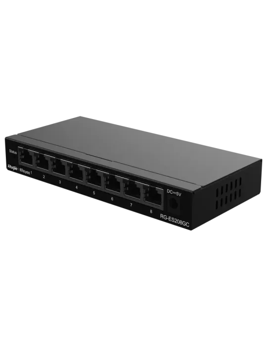 Reyee Switch Cloud - 8 puertos RJ45 Gigabit - Velocidad de puertos 10/