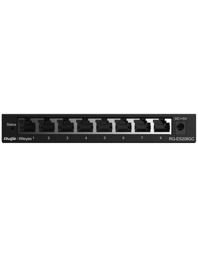 Reyee Switch Cloud - 8 puertos RJ45 Gigabit - Velocidad de puertos 10/