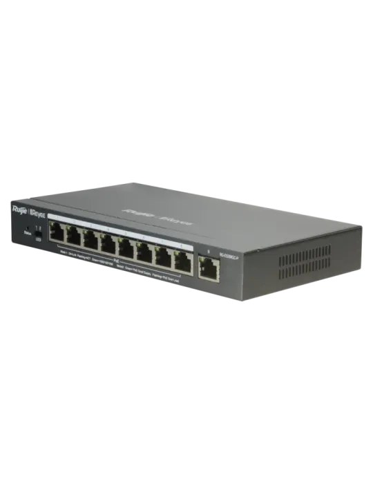 Reyee Switch PoE Cloud Gestionable - 8 puertos PoE 802.3af/at + 1 Upli