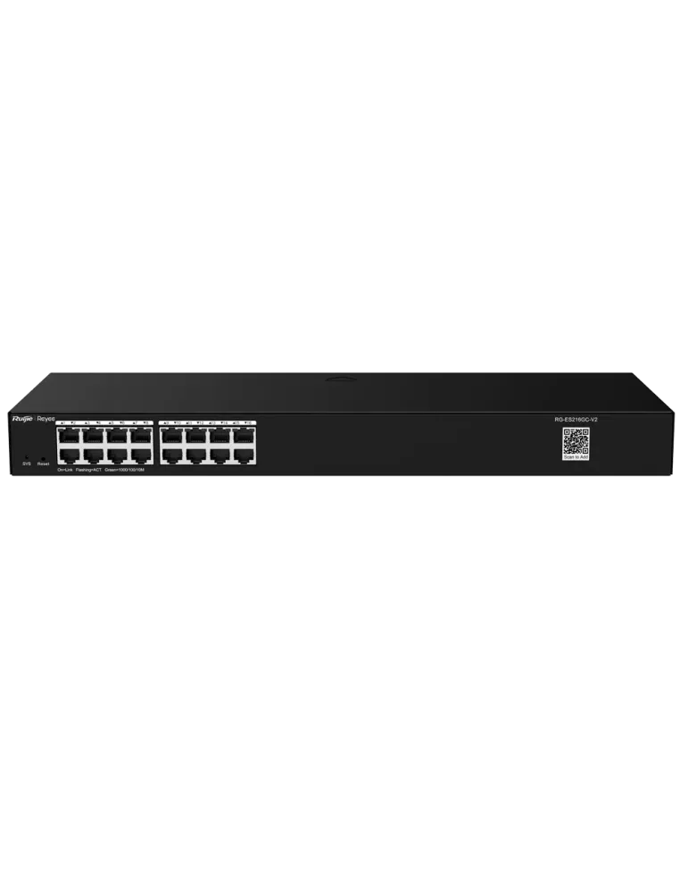 Reyee Switch Cloud - 16 puertos RJ45 Gigabit - Velocidad de puertos 10