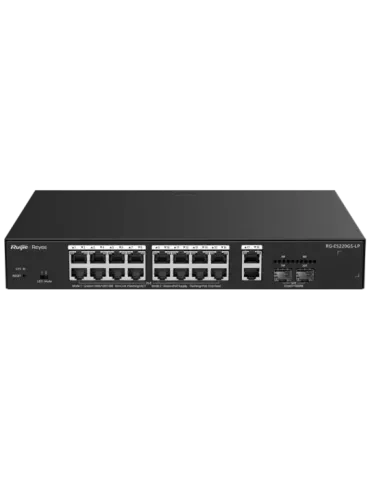 Reyee Switch PoE Cloud Gestionable - 16 PoE 802.3af/at + 2 SFP + 2 upl