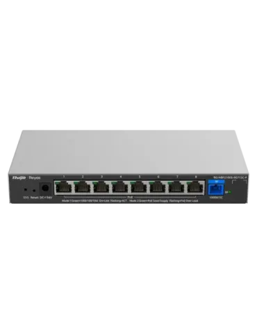 Reyee E-Lighten Switch PoE Cloud Capa 2 - 8 puertos RJ45 Gigabit 802.3