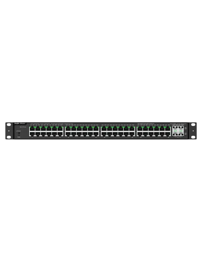 Reyee Switch PoE Cloud Capa 2 - 48 puertos PoE Gigabit + 4 SFP Gigabit