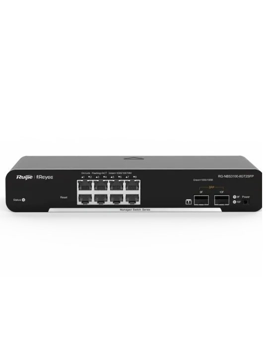 Reyee Switch Cloud Capa 2 - 8 puertos Gigabit+ 2 SFP Gigabit - Velocid