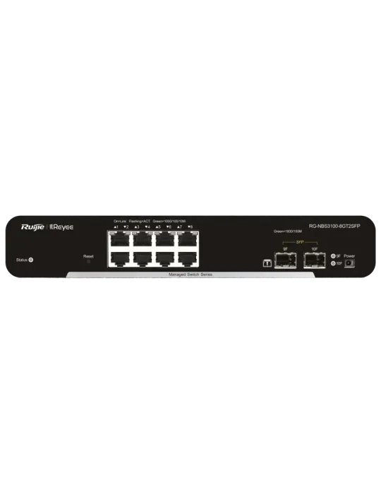 Reyee Switch Cloud Capa 2 - 8 puertos Gigabit+ 2 SFP Gigabit - Velocid