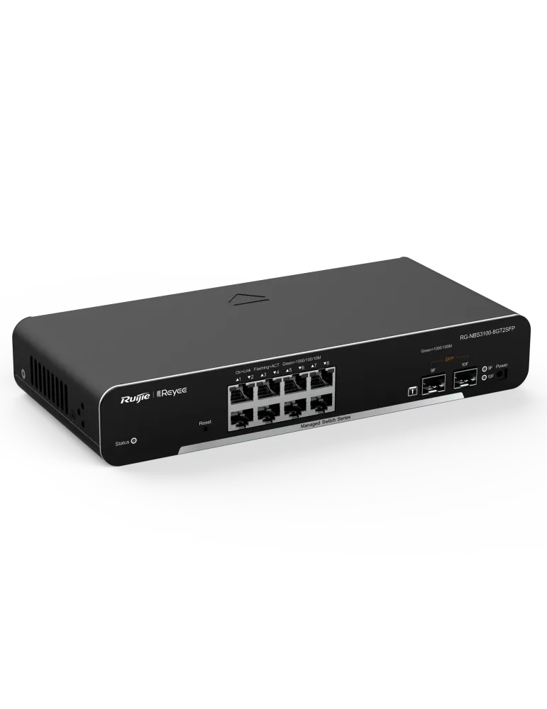 Reyee Switch Cloud Capa 2 - 8 puertos Gigabit+ 2 SFP Gigabit - Velocid