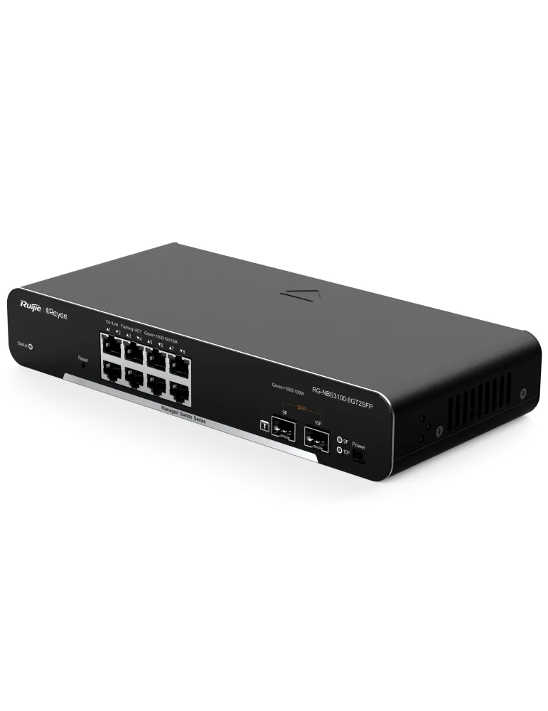 Reyee Switch Cloud Capa 2 - 8 puertos Gigabit+ 2 SFP Gigabit - Velocid