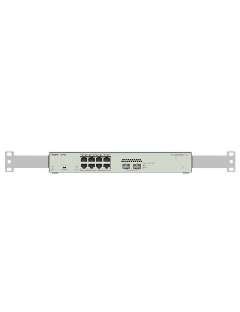 Reyee Switch PoE Cloud Capa 2 - 8 puertos PoE+ Gigabit+ 2 SFP Gigabit