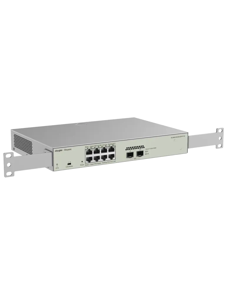 Reyee Switch PoE Cloud Capa 2 - 8 puertos PoE+ Gigabit+ 2 SFP Gigabit