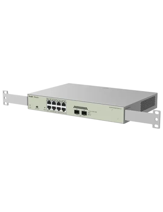 Reyee Switch PoE Cloud Capa 2 - 8 puertos PoE+ Gigabit+ 2 SFP Gigabit