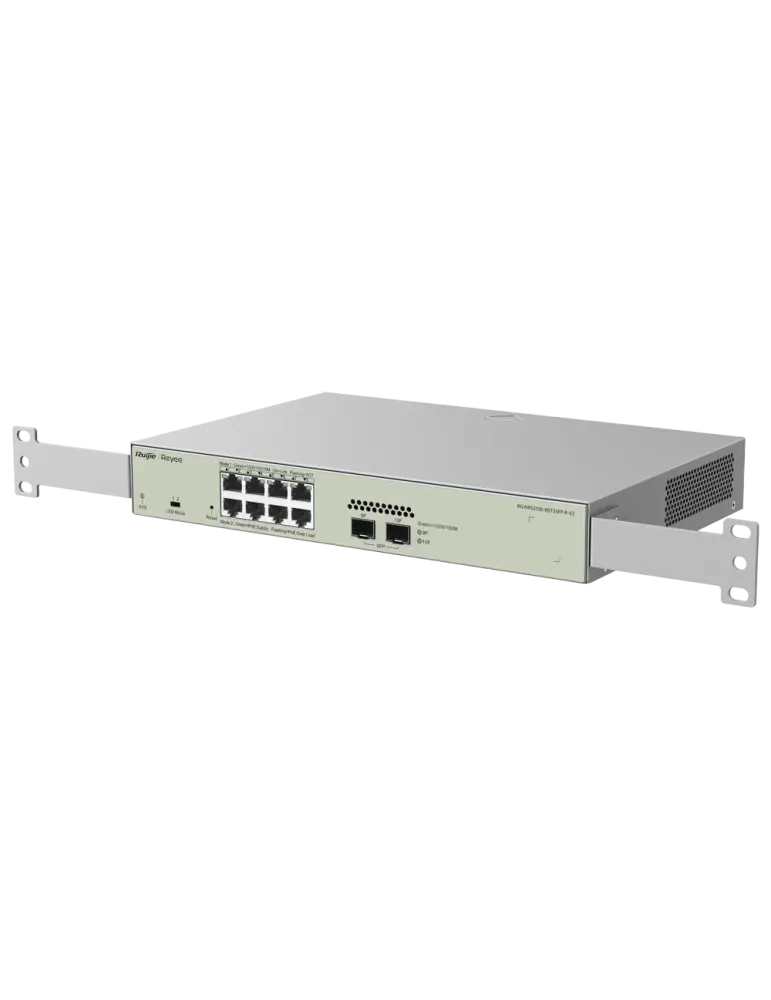 Reyee Switch PoE Cloud Capa 2 - 8 puertos PoE+ Gigabit+ 2 SFP Gigabit