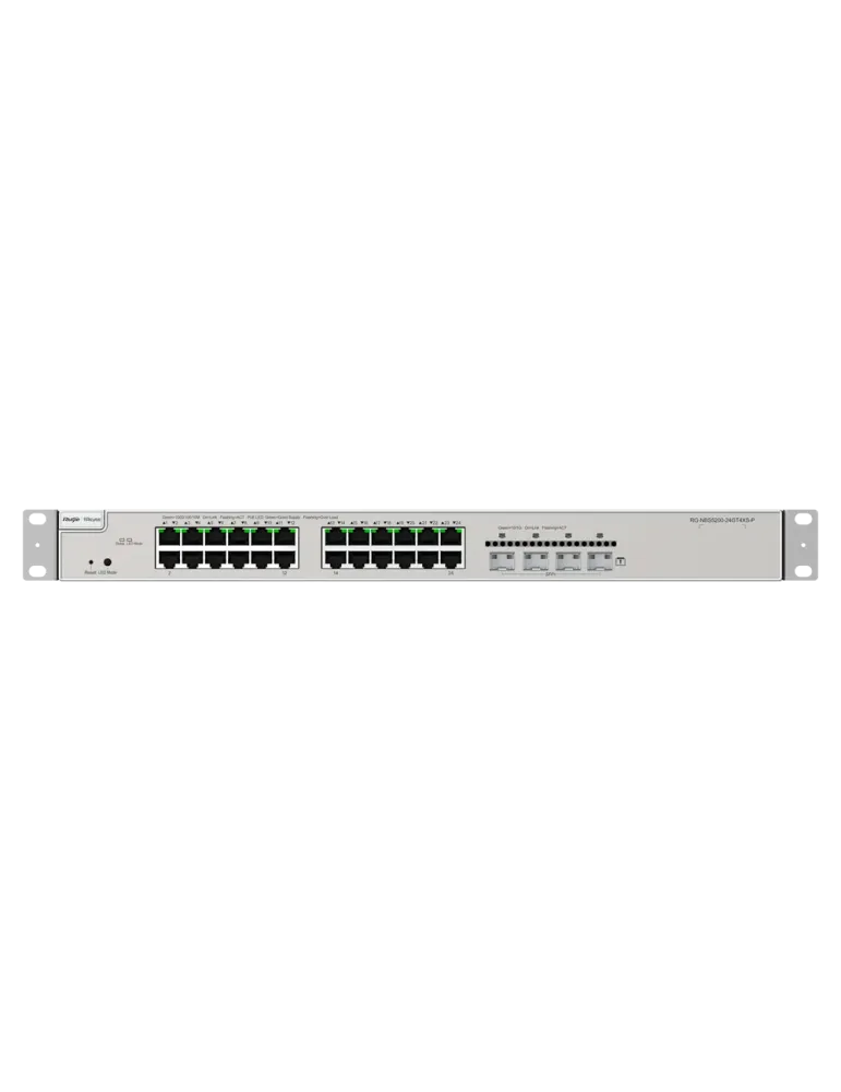 Reyee Switch PoE Cloud Capa 3 - 24 puertos PoE RJ45 Gigabit + 4 SFP+ 1