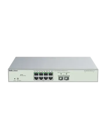 Reyee Switch Cloud Gestionable L3 - 8 puertos Hi-PoE RJ45 + 2 puertos