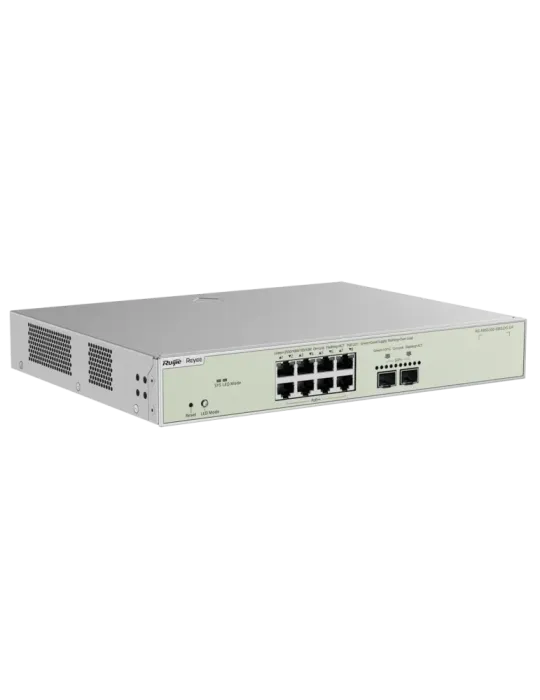 Reyee Switch Cloud Gestionable L3 - 8 puertos Hi-PoE RJ45 + 2 puertos