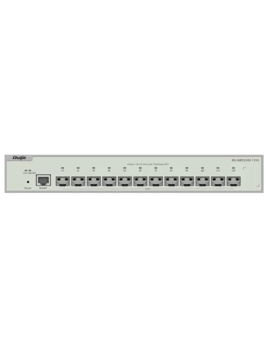 Reyee Switch Cloud Capa 3 - 12x SFP+ 10Gbps + 1x Mgmt - VCS/Static Rou