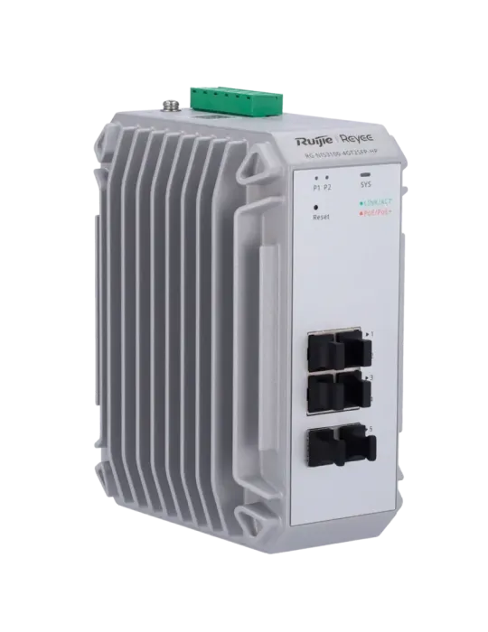 Reyee Switch Industrial PoE Cloud Capa 2 - 4 puertos PoE+ Gigabit + 2