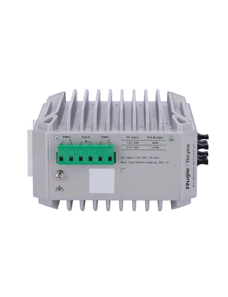 Reyee Switch Industrial PoE Cloud Capa 2 - 4 puertos PoE+ Gigabit + 2