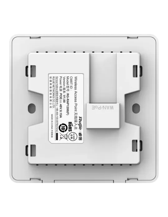 Reyee - AP de Pared Omnidireccional Wi-Fi 5 - Frecuencia 2.4 y 5 GHz -