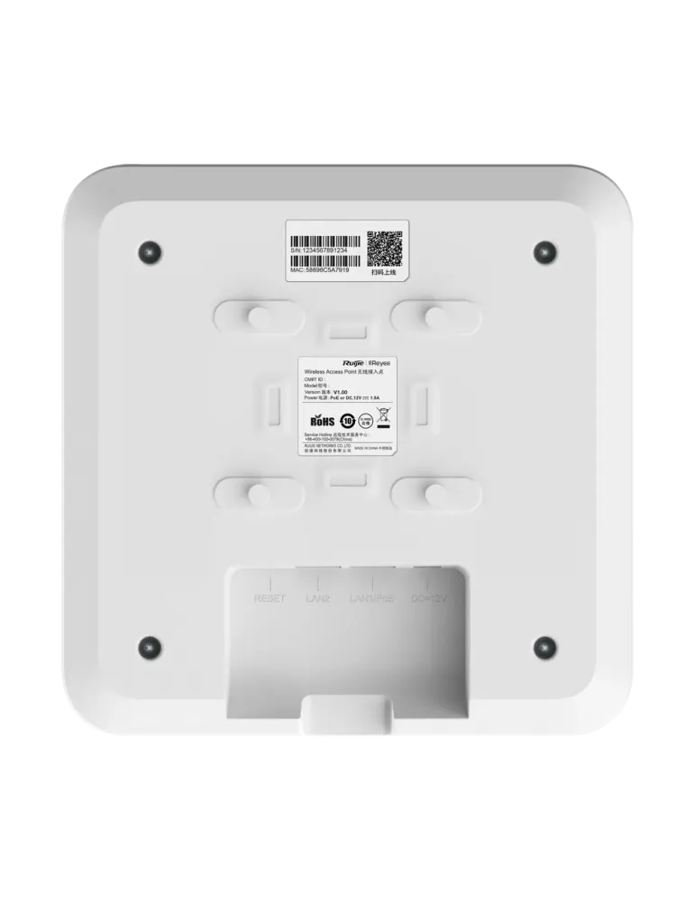 Reyee - AP Omnidireccional Wi-Fi 5 - Frecuencia 2.4 y 5 GHz - Soporta