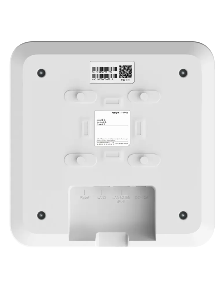 Reyee - AP Omnidireccional Wi-Fi 6 - Frecuencia 2.4 y 5 GHz - Soporta
