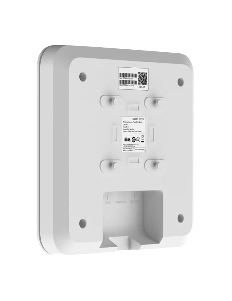 Reyee - AP Omnidireccional Wi-Fi 6 Alta Densidad - Frecuencia 2.4 y 5