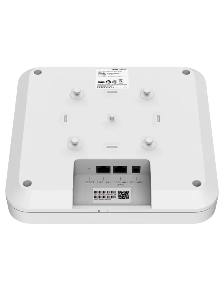 Reyee - AP Omnidireccional Wi-Fi 6 Alta Densidad - Frecuencia 2.4 y 5