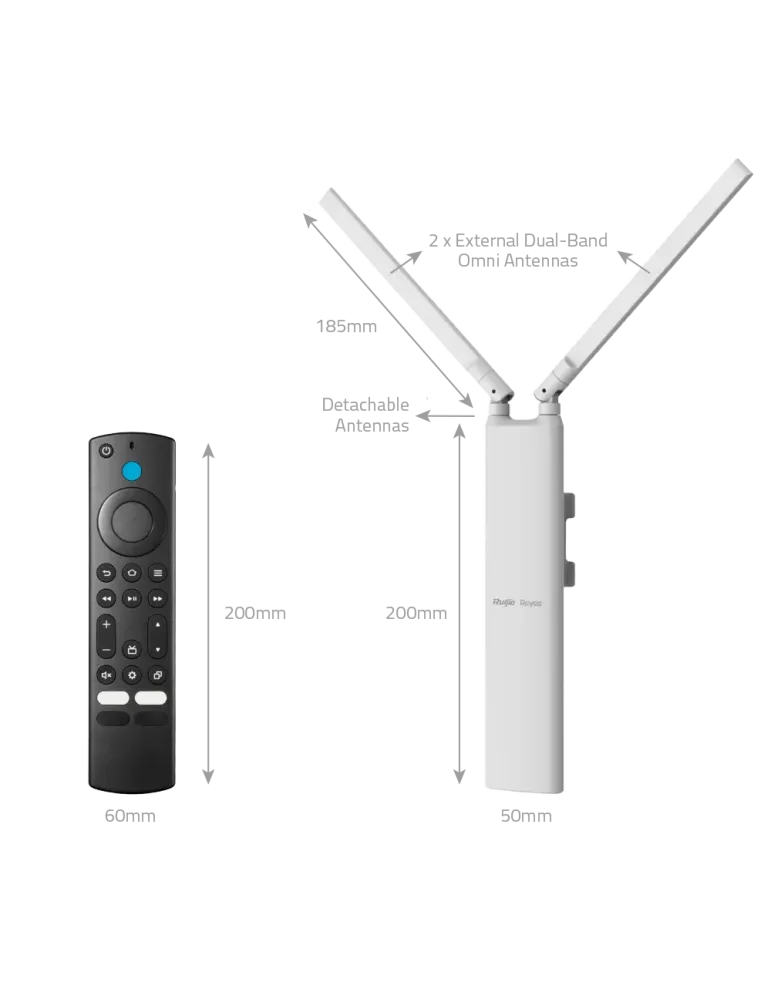 Reyee - AP Omnidireccional Wi-Fi 5 - Apto para Exteriores IP65 Diseño
