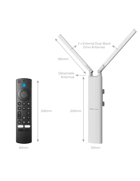 Reyee - AP Omnidireccional Wi-Fi 5 - Apto para Exteriores IP65 Diseño