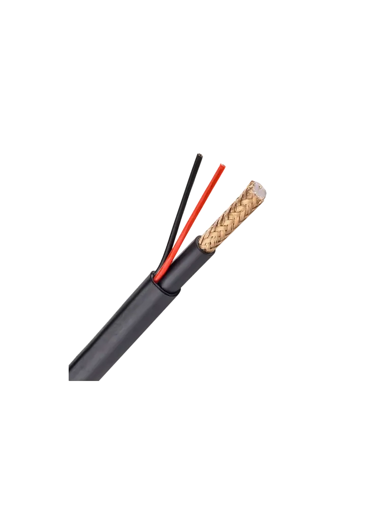 MARCA BLANCA Cable Combinado - RG59 + alimentación - Rollo de 100 metr
