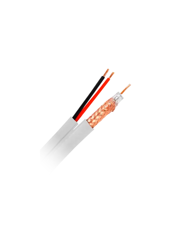 SAFIRE Cable Combinado - RG59 + alimentación - Rollo de 100 metros - C