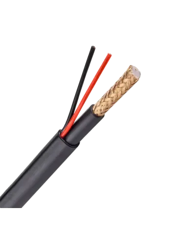 MARCA BLANCA Cable Combinado - RG59 + alimentación - Rollo de 300 metr