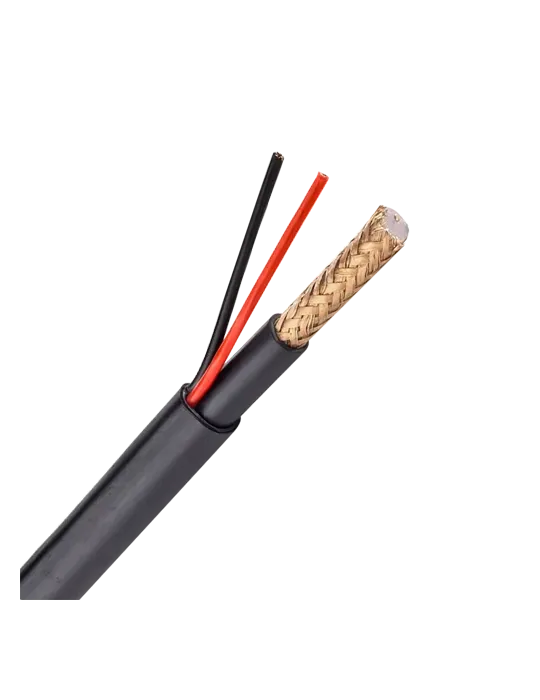 MARCA BLANCA Cable Combinado - RG59 + alimentación - Rollo de 300 metr