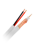 SAFIRE Cable Combinado - Mini RG59 + alimentación SIAMÉS - Rollo de 10