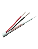 MARCA BLANCA Cable Combinado - Micro RG59 + alimentación - Rollo de 30