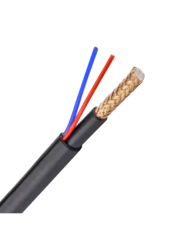 MARCA BLANCA Cable Combinado - Micro RG59 + alimentación - Rollo de 30