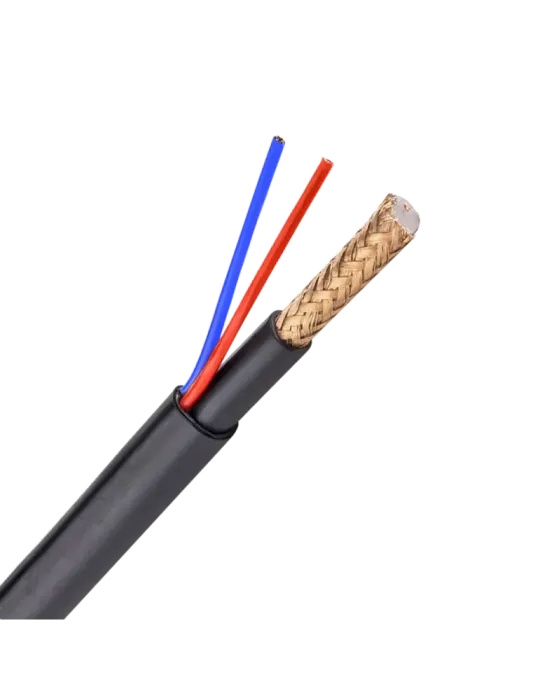 MARCA BLANCA Cable Combinado - Micro RG59 + alimentación - Rollo de 30