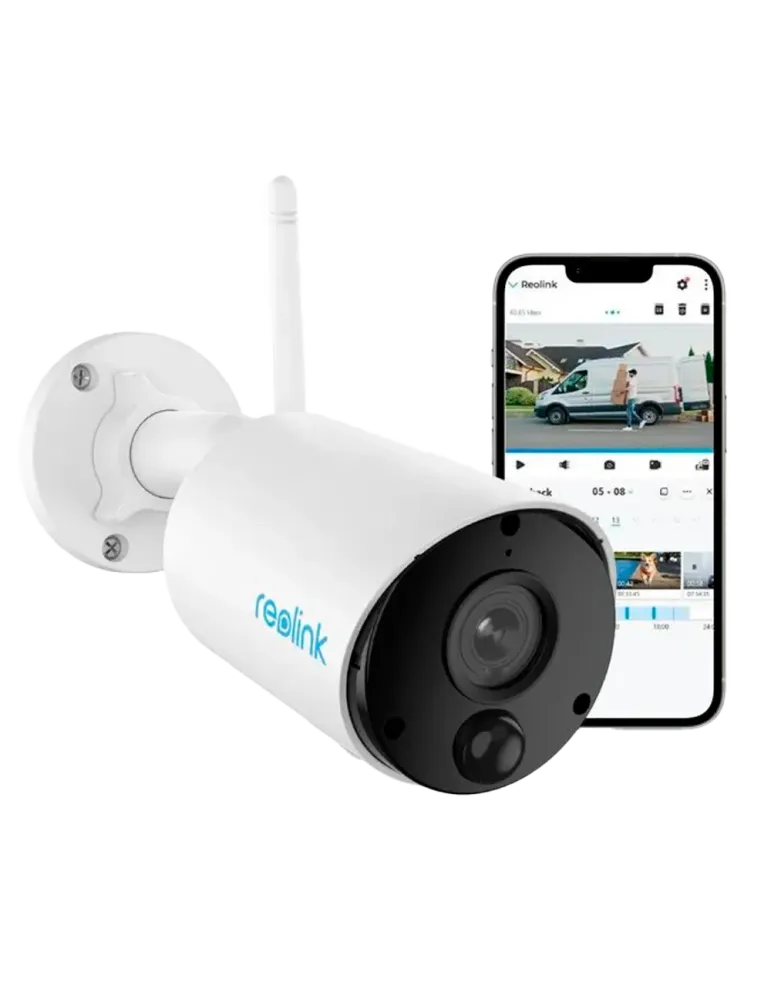 Reolink Camara WiFi a Batería - 3MP (2304 x 1296) - IR 10 m / Sirena -