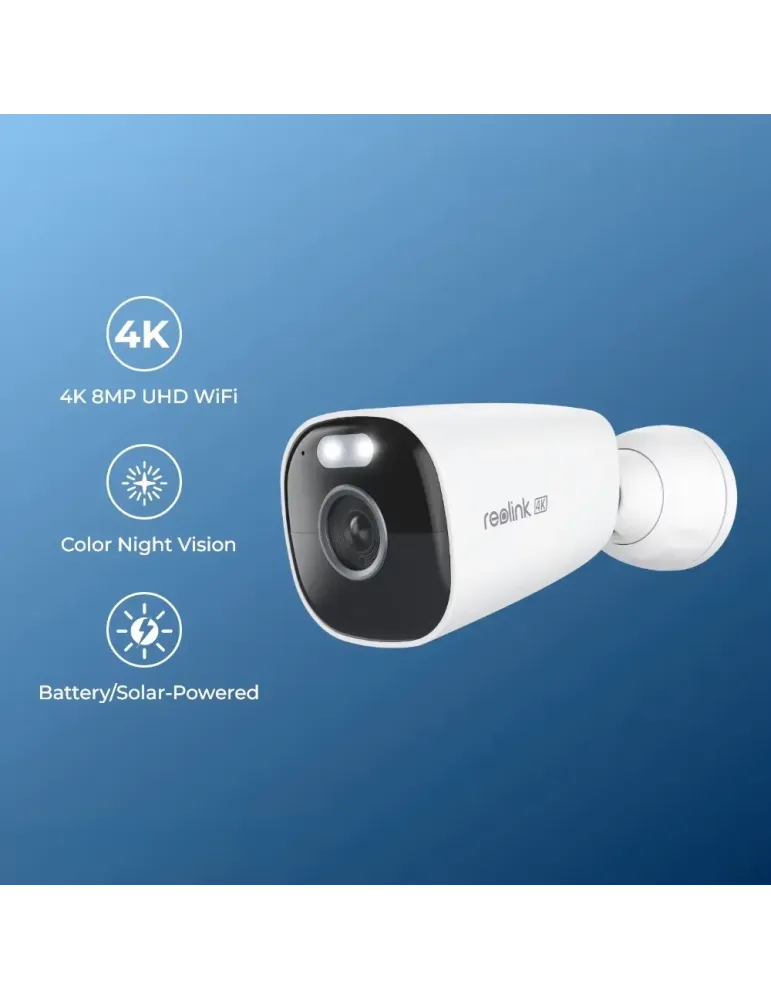 Reolink Camara WiFi a Batería - 5MP (2880 x 1616) - IR 10 m / Night Co