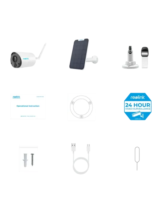 Reolink Camara WiFi a Batería con Panel Solar - 3MP (2304 x 1296) - IR