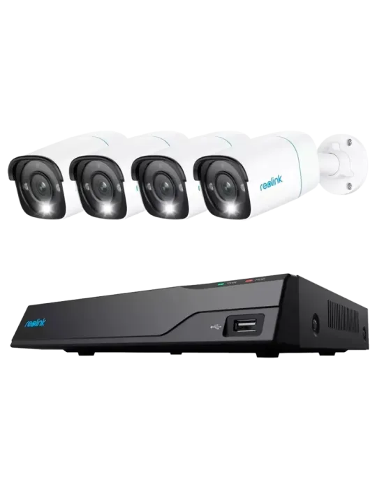 Reolink Kit NVR PoE + 4 camaras 5MP PoE 2TB - 5MP (2880x1616) - Detecc