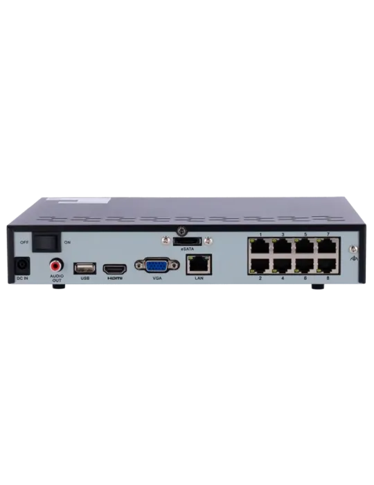 Reolink NVR 8 canales PoE - Soporta cámaras hasta 12MP - Deteccion Hum