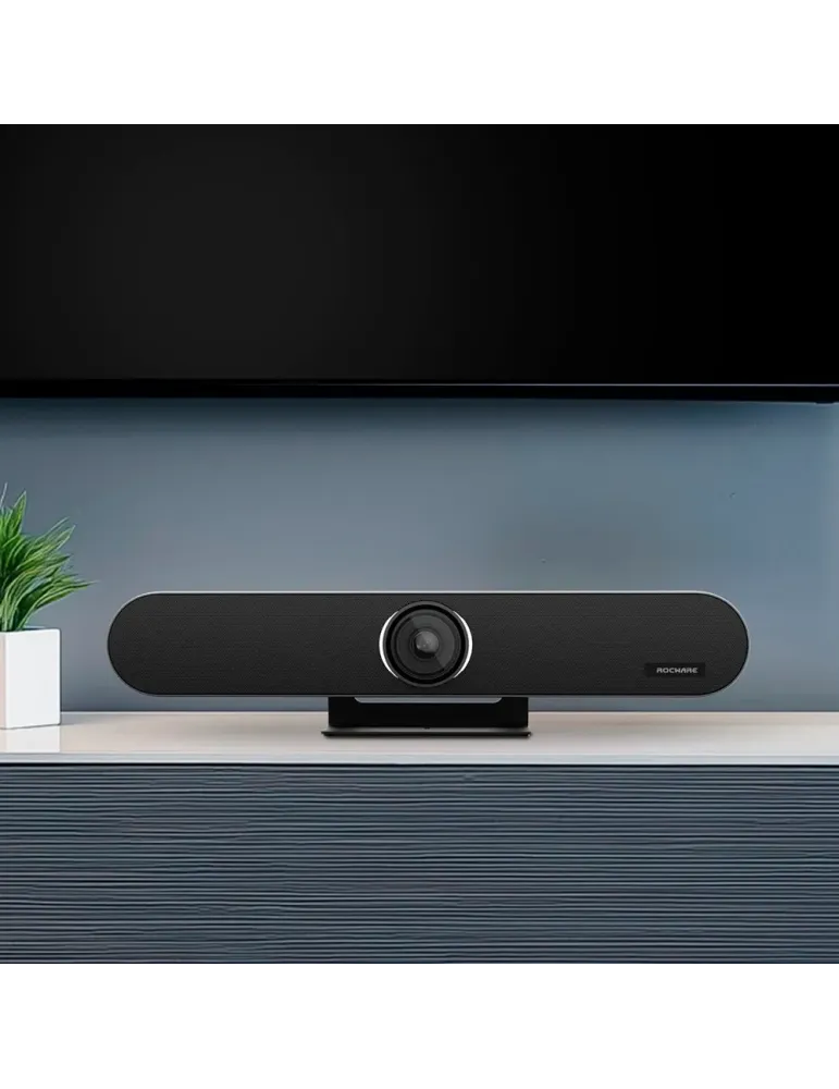 ROCWARE Barra de videoconferencia All in One - Resolución 4K - Ángulo