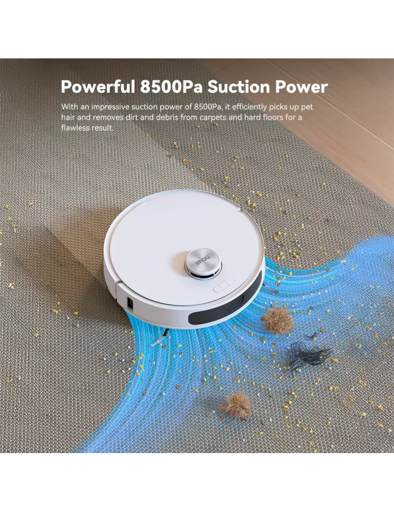 Imou Robot Aspirador RV3 - 8500Pa / 6400 mAh - Barrido, Aspirado y Mop