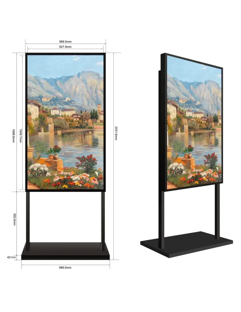 SAFIRE Soporte de peana - Compatible con SF-75WF50-4K - Altura 2.031 m