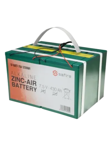SAFIRE Batería zinc-aire - Voltaje 7.5 V / Capacidad 3200 Wh - Triple