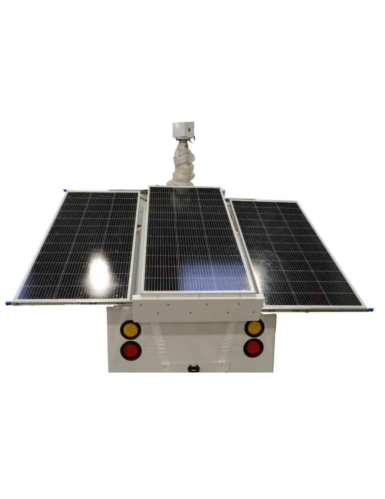SAFIRE Trailer de alimentación autónoma para CCTV - Panel solar de 3x1