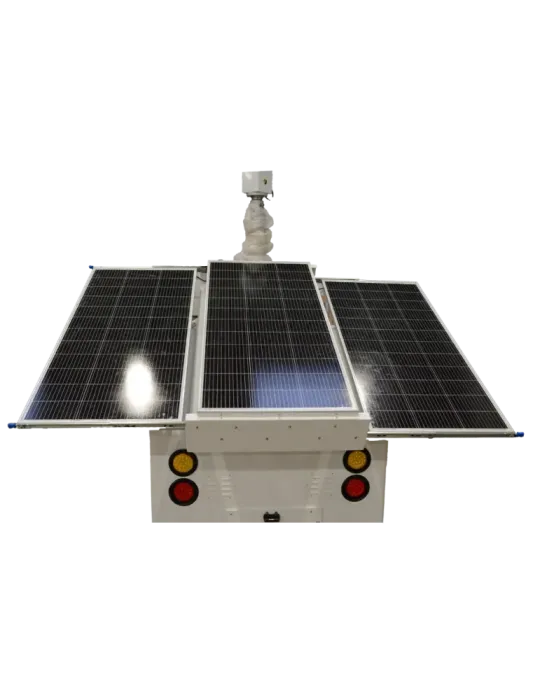SAFIRE Trailer de alimentación autónoma para CCTV - Panel solar de 3x1