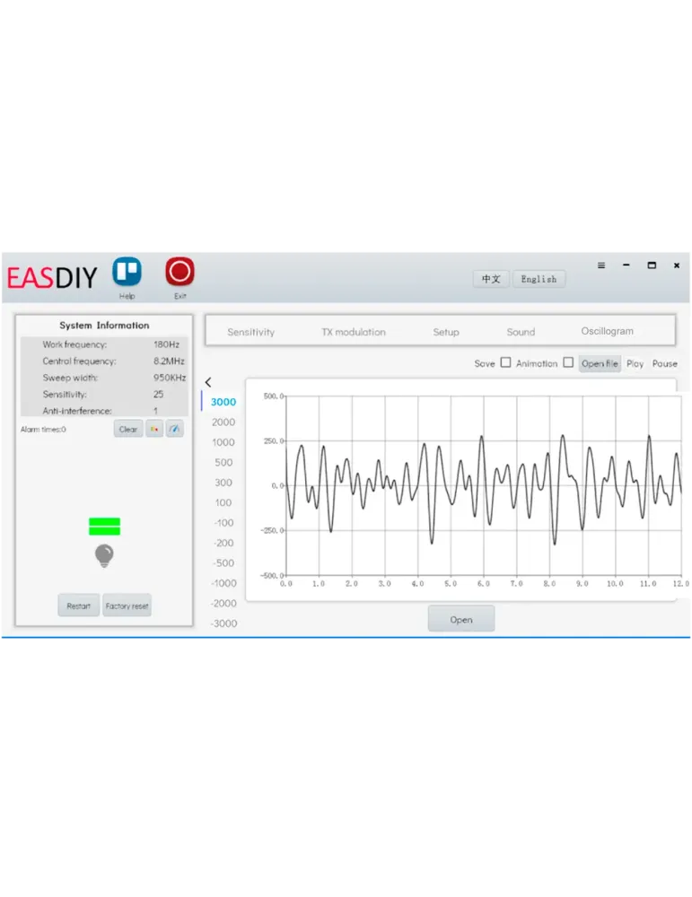 SAFIRE Antena antihurto EAS - Tecnología radiofrecuencia RF 8.2 MHz -